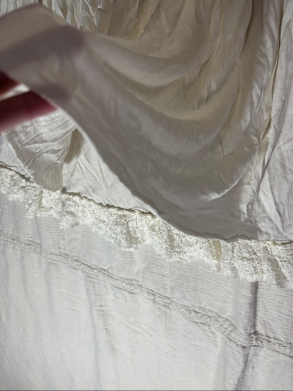 Banana Republic Heritage 100% Silk Tiered Ruffle Skirt Size 6 Cream Boho - Picture 8 of 10